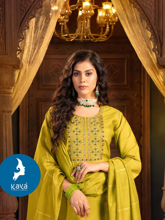 Juhi 2 By Kaya Embroidery Designer Kurti With Bottom Dupatta Wholesale Shop In Surat